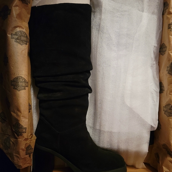 Harley-davidson suede knee boots - Picture 2 of 6
